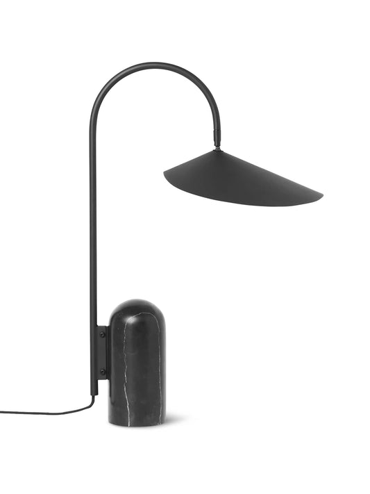 Leaf Table Lamp - Black Marble