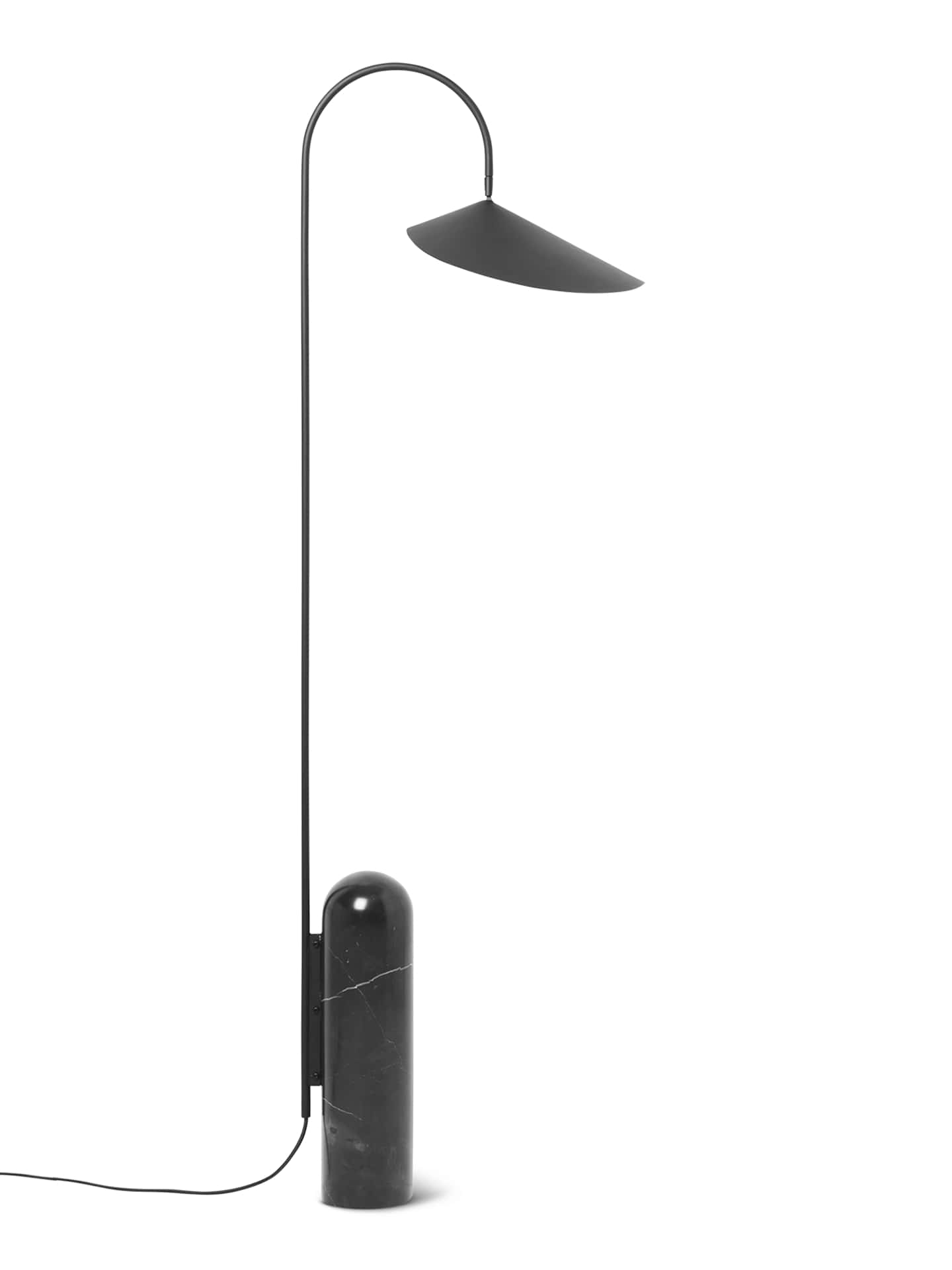 Leaf Floor Lamp - Black Marble