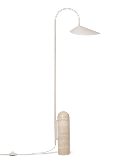 Leaf Floor Lamp - Travertine