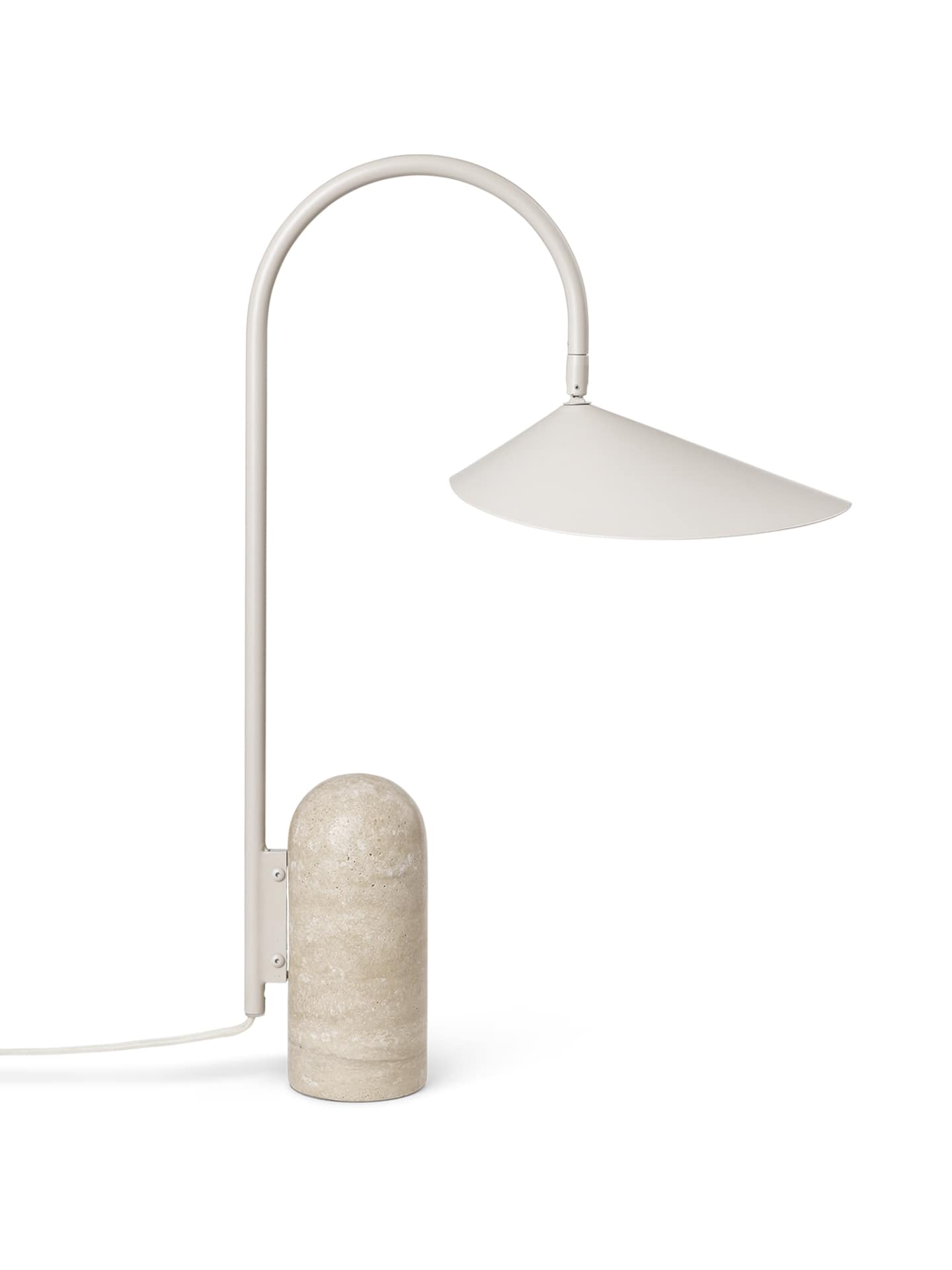 Leaf Table Lamp - Travertine