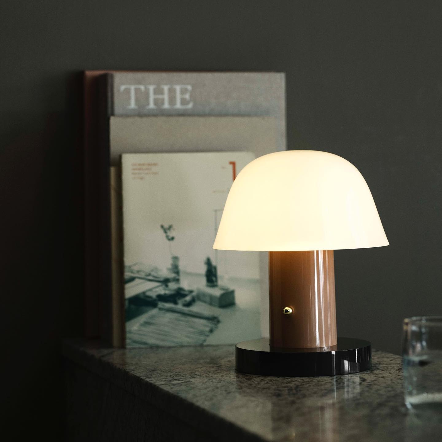 Sophia Portable Table Lamp - Rust & Thunder