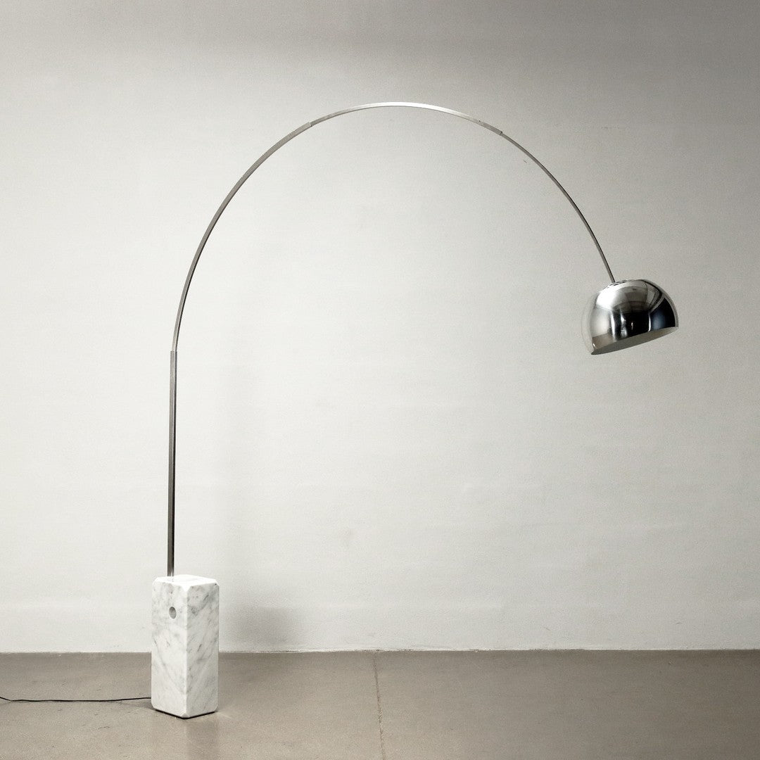 Arco Floor Lamp - White Marble - 210cm