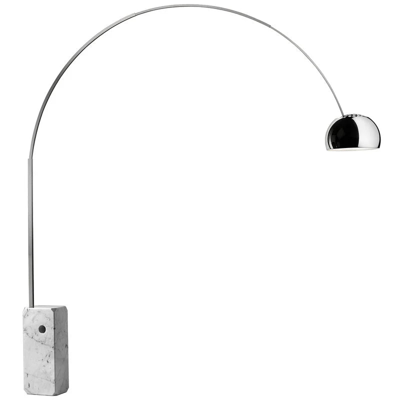 Arco Floor Lamp - White Marble - 210cm