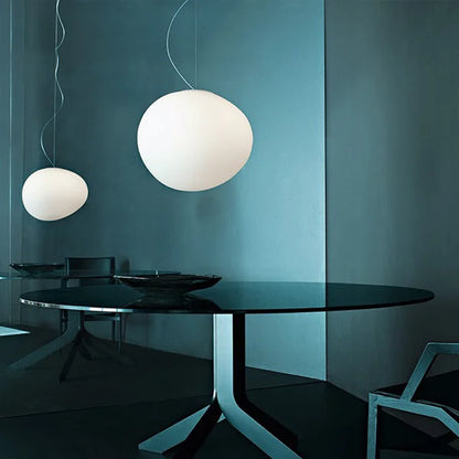 Cloud Pendant Lamp - Blown Satin Glass