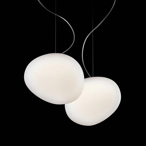 Cloud Pendant Lamp - Blown Satin Glass