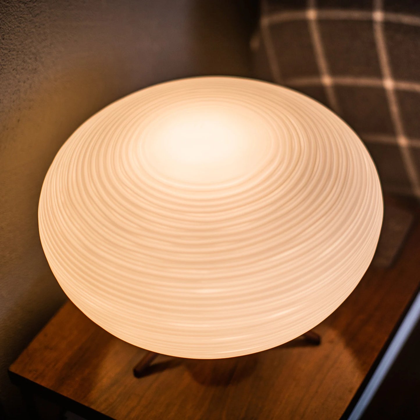 Kami 2 Lantern Table Lamp - Satin Glass