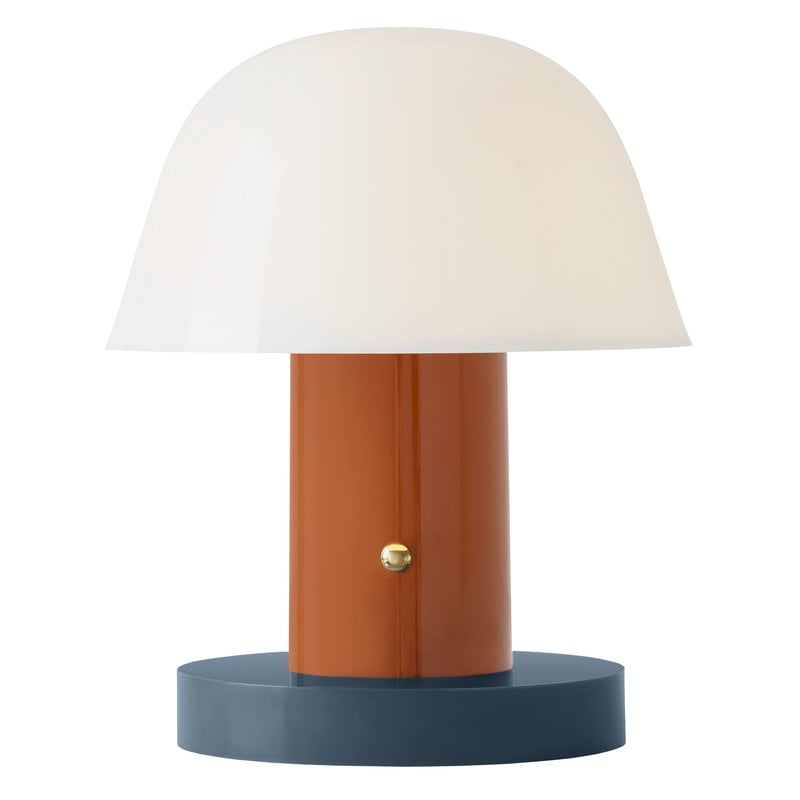 Sophia Portable Table Lamp - Rust & Thunder