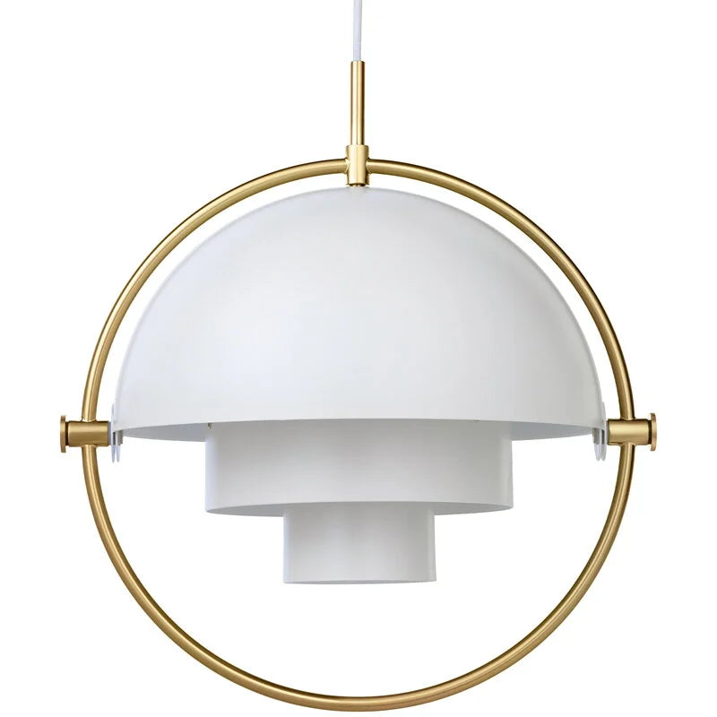 Sfera Pendant - White/Brass