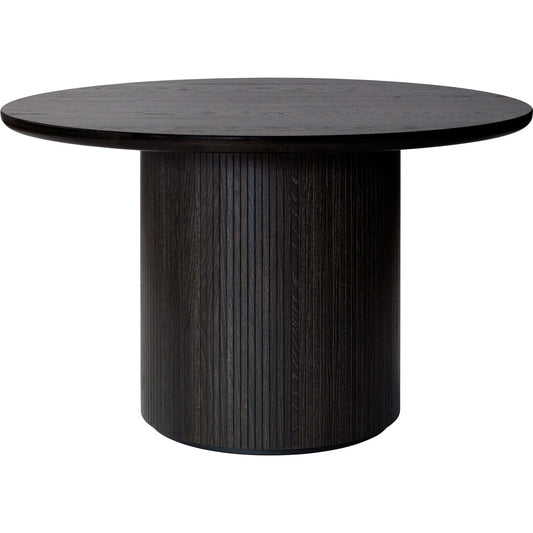 Eclipse Dining Table Round - Brown Black Oak Veneer - Ø120 cm