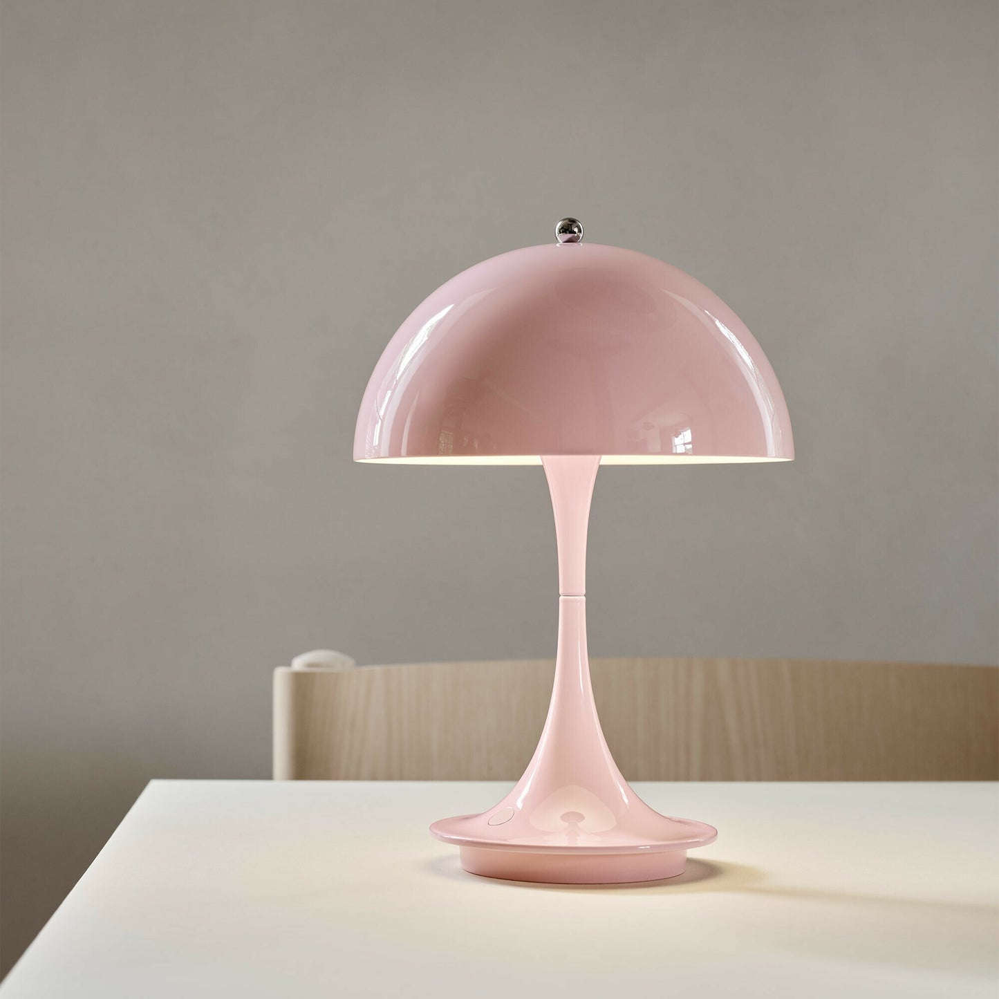 Hugo 160 Portable LED Table Lamp - Pale Rose