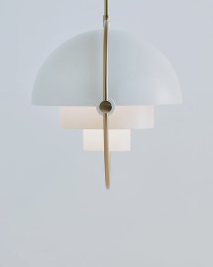 Sfera Pendant - White/Brass