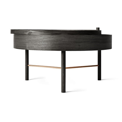 Turning Table - Black Ash / Brass