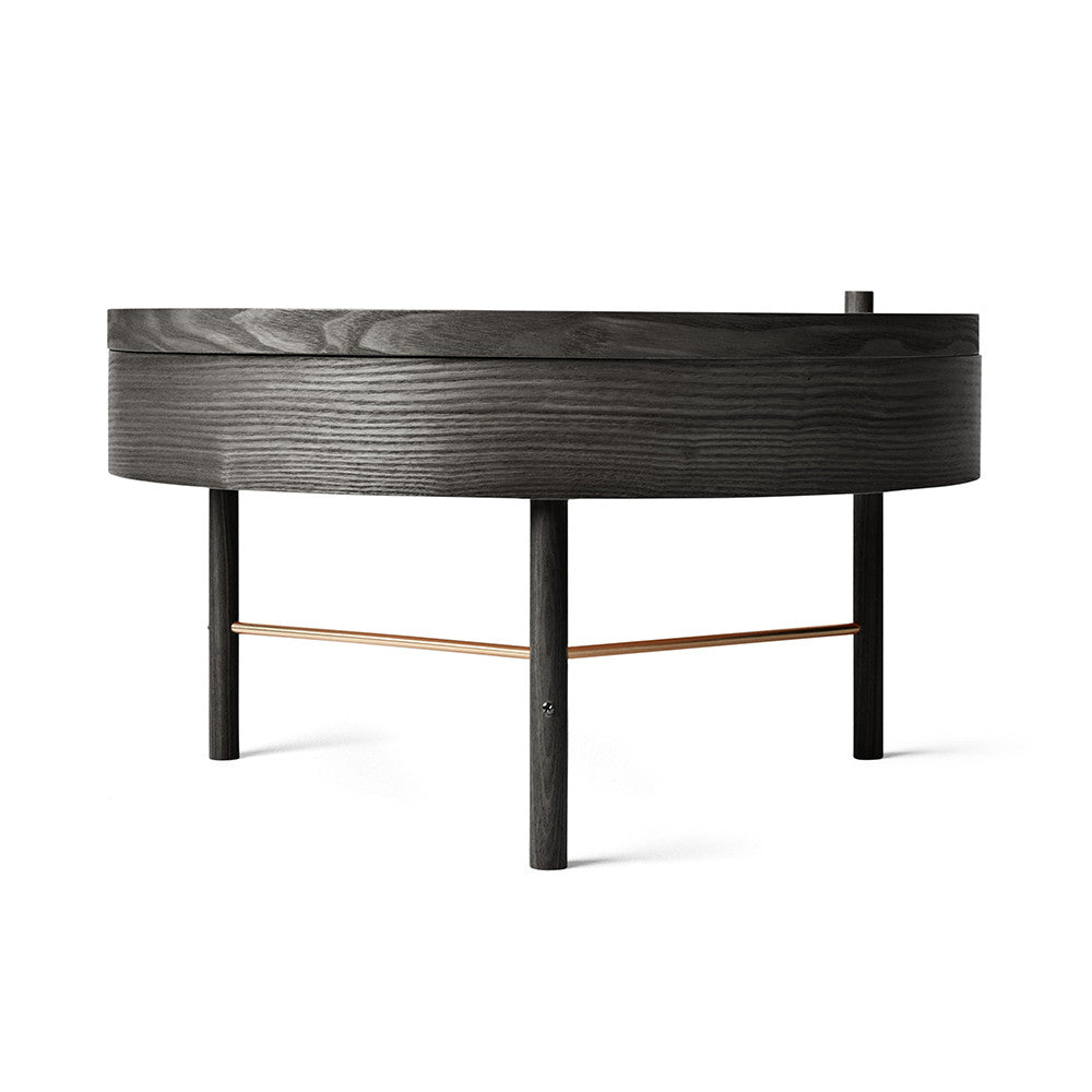 Turning Table - Black Ash / Brass